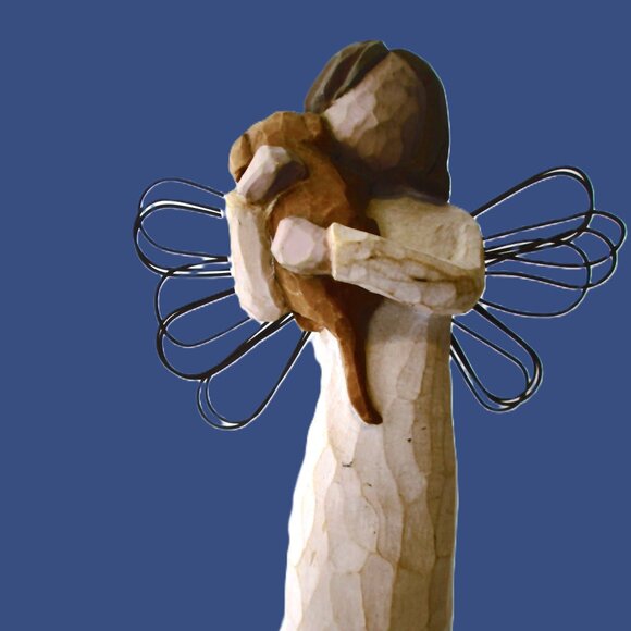 Vtg WillowTree Angel's Embrace & Angel of Friendship Demdaco artist Susan Lori - Picture 5 of 8